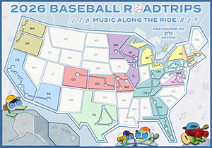 2026 Baseball Roadtrips Map