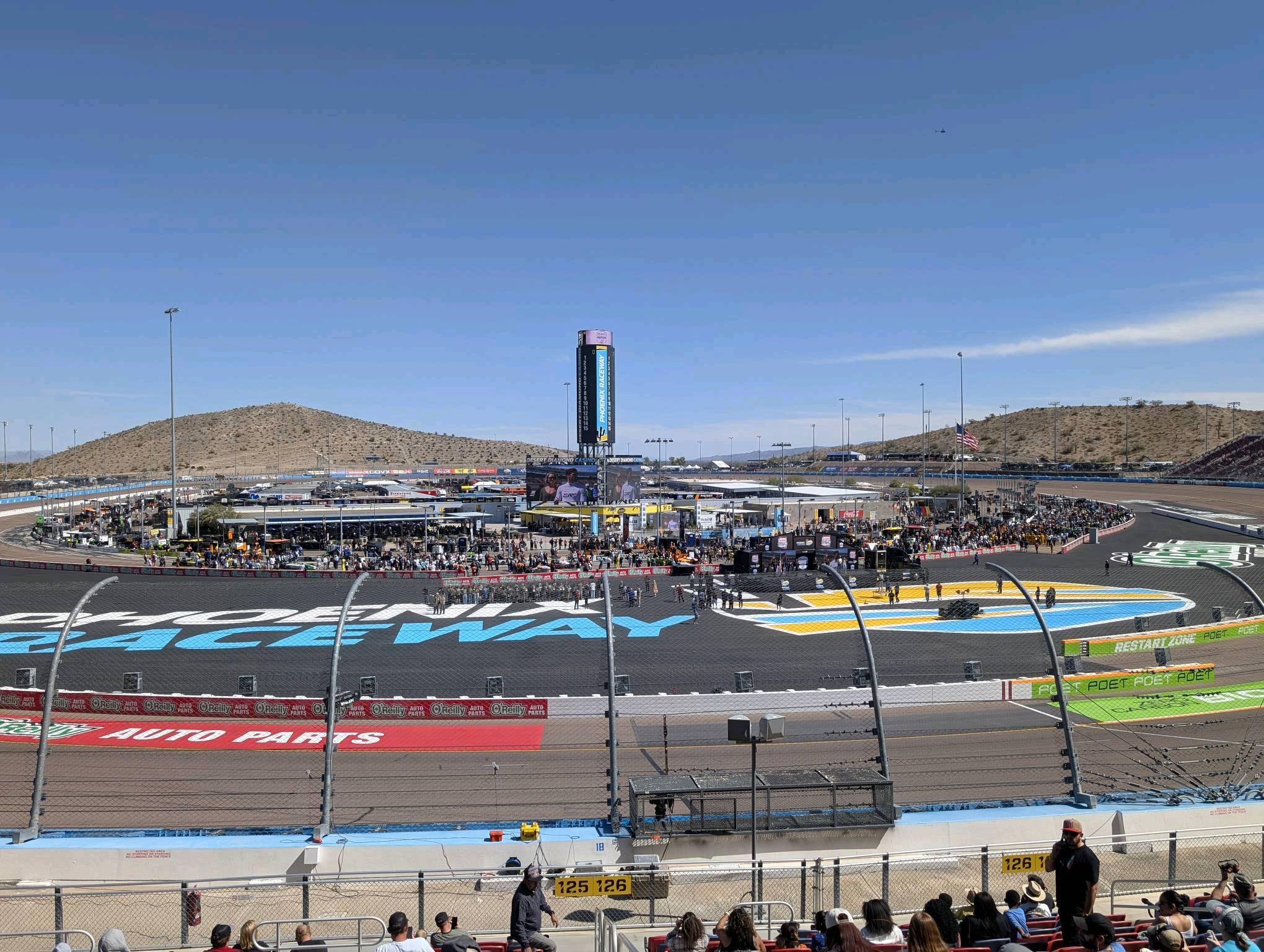 Phoenix Raceway Section 126 Row 15 Seat 5