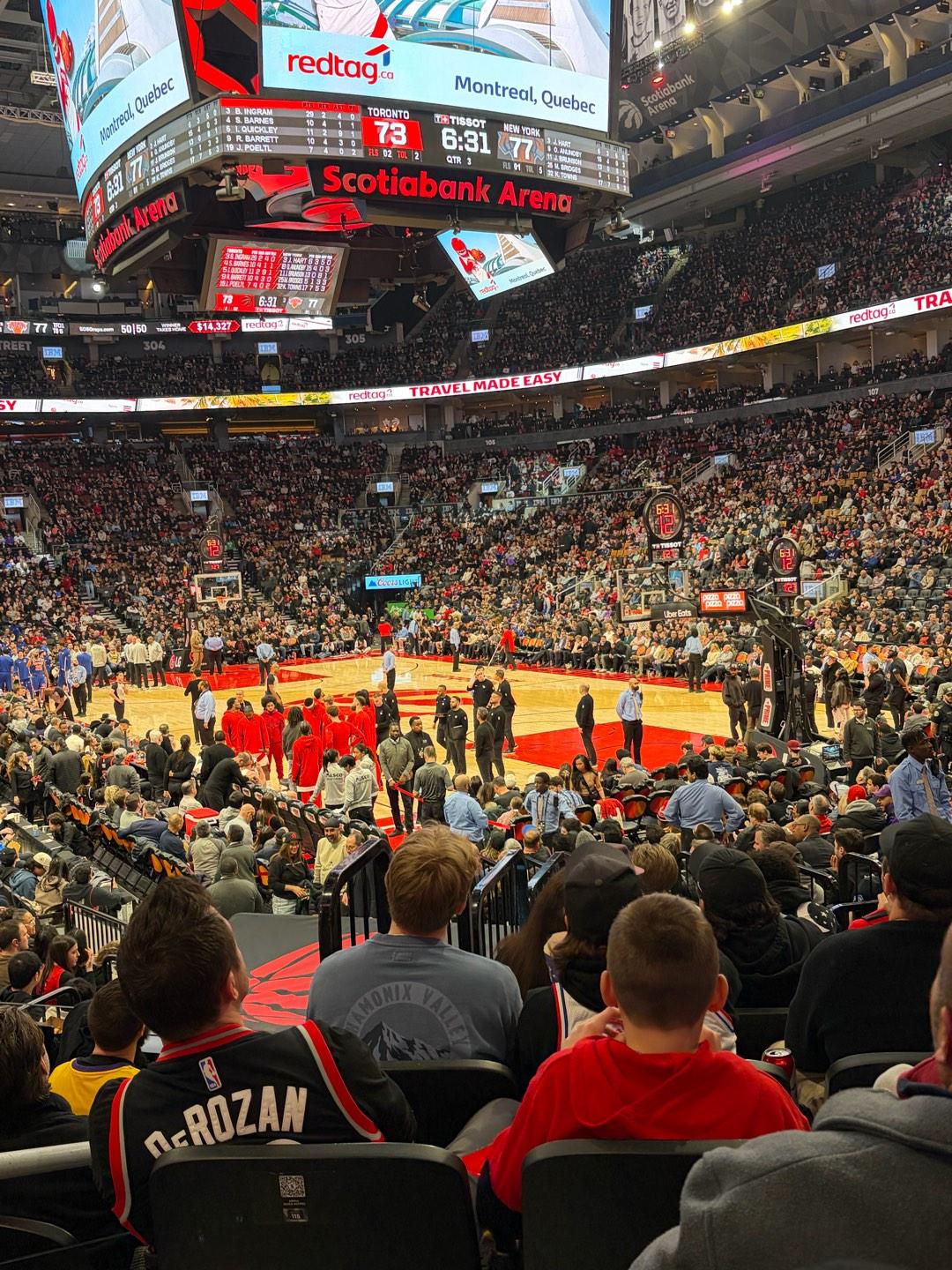 Scotiabank Arena Section 115 Row 13 Seat 11